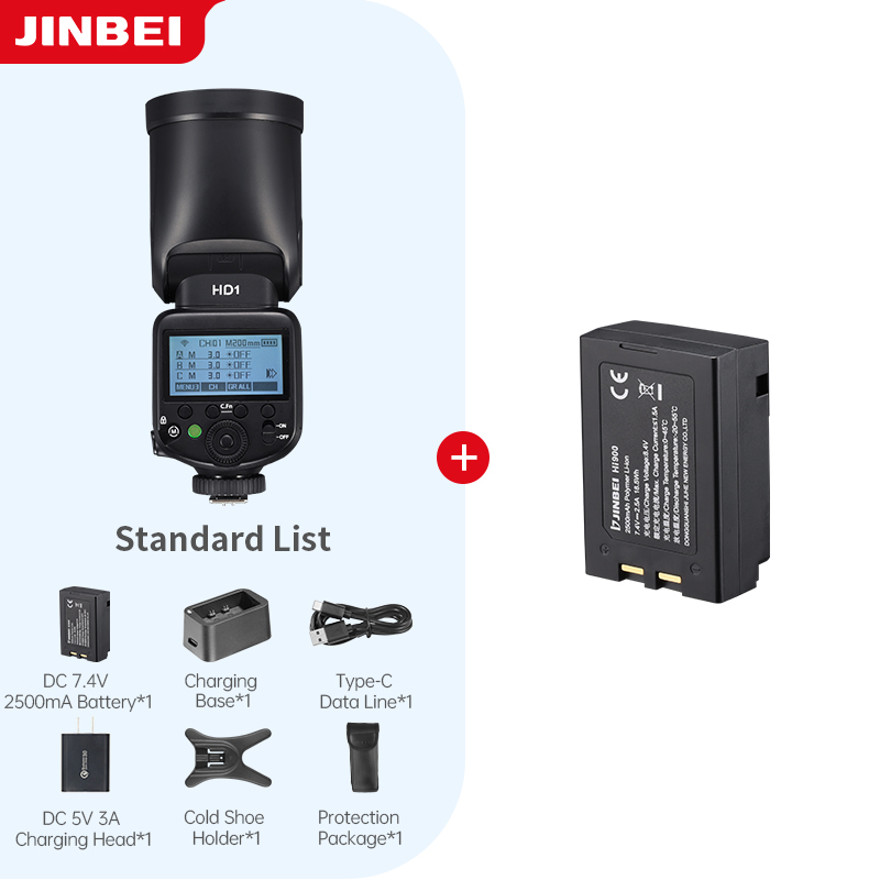 Photography Hd - JINBEI HD-1Round-head HSS Speedlite Outdoor Photography