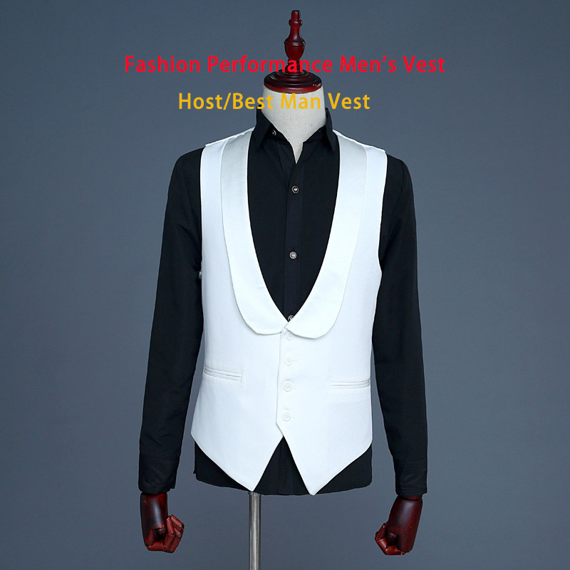 Photography Vest - 2025 White Fashionable Green Fruit Collar