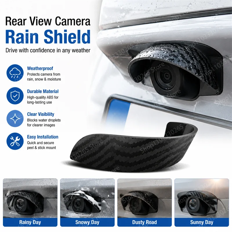 Camera Rain Cover - Automotive universal reverse camera rain cover,