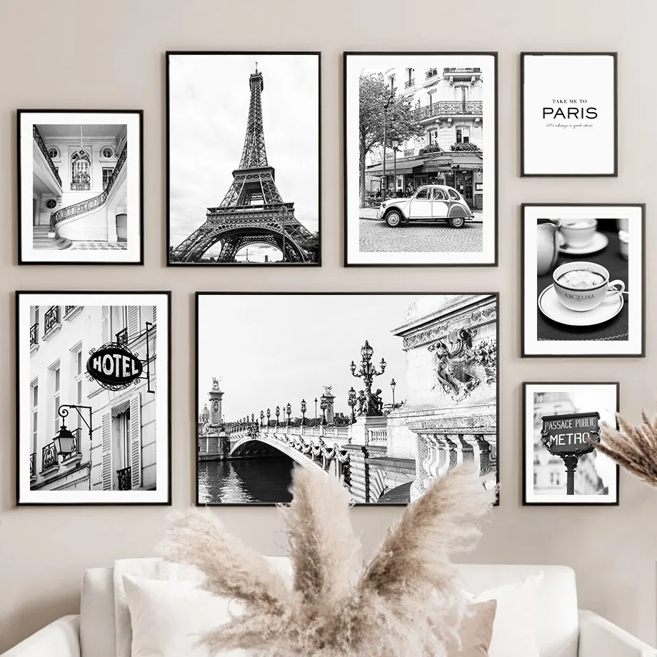 Photography By - Wall Art Canvas Painting Black White