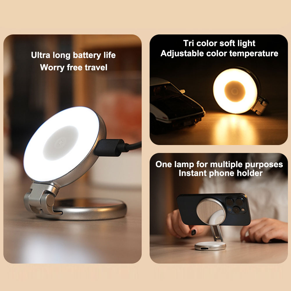 Photography Videos Free - 3-in-1 Magnetic Selfie Light with Mirror