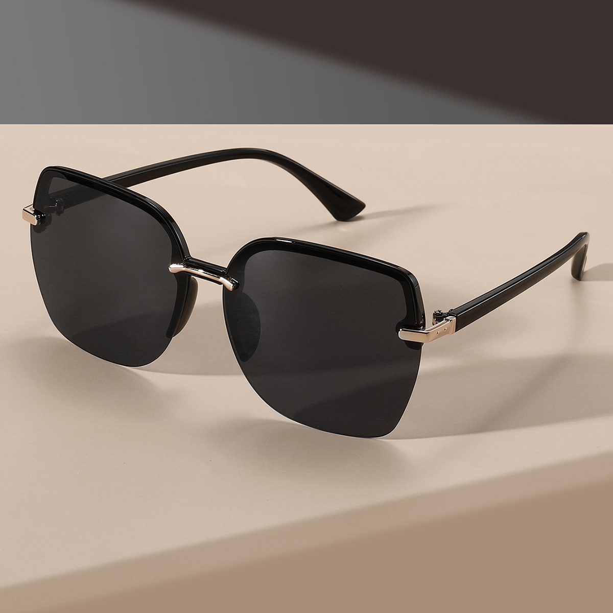 Photography Street - Retro Minimalist Large Square Frame Glasses