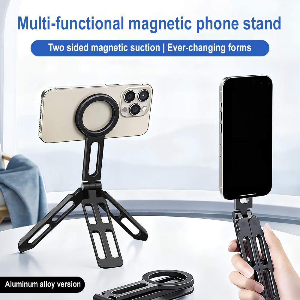 Photography Videos Free - Magnetic Phone Holder Four-axis 360° Rotation
