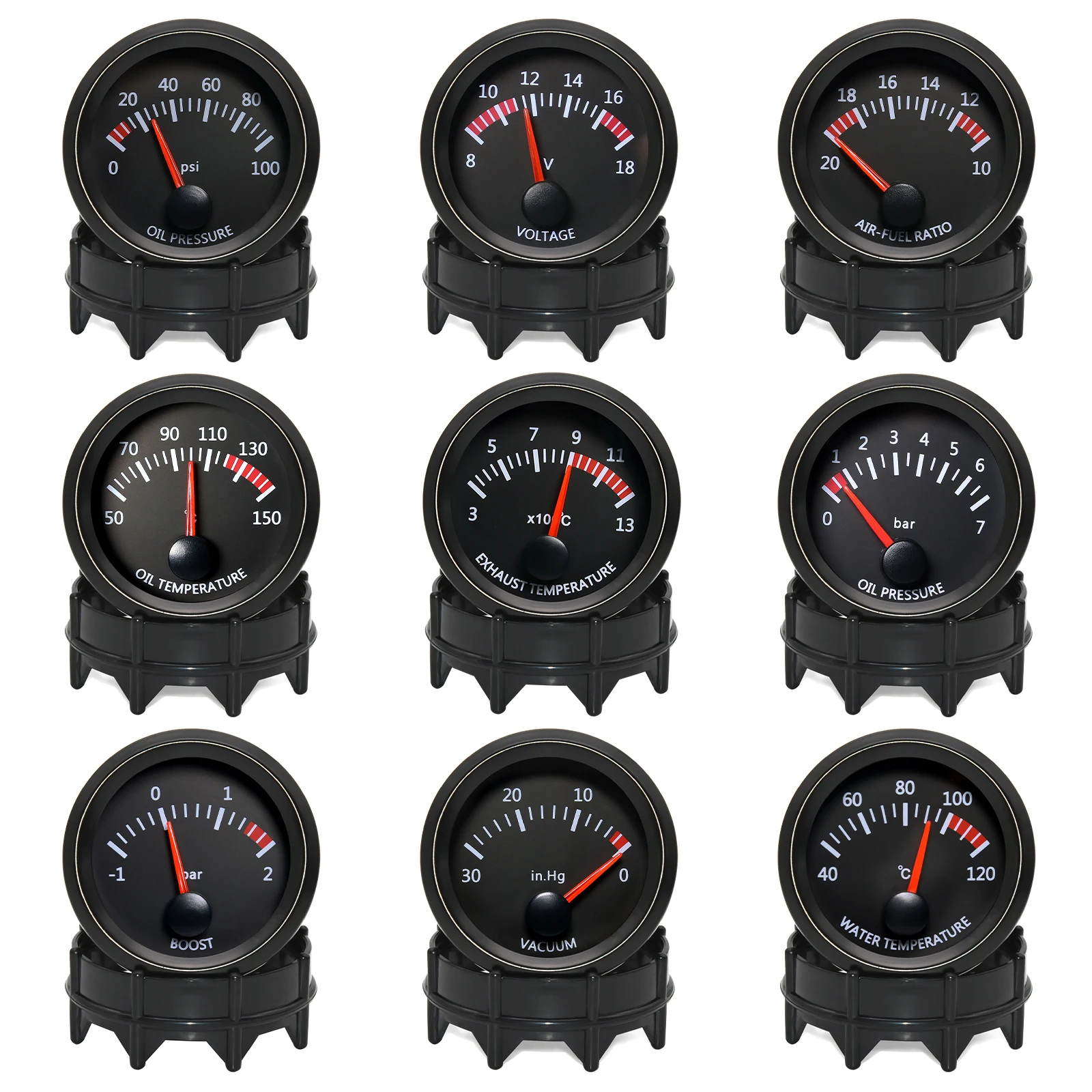 52mm 12V Car Oil Pressure Gaug - đánh giá và giá Light Meter Incident