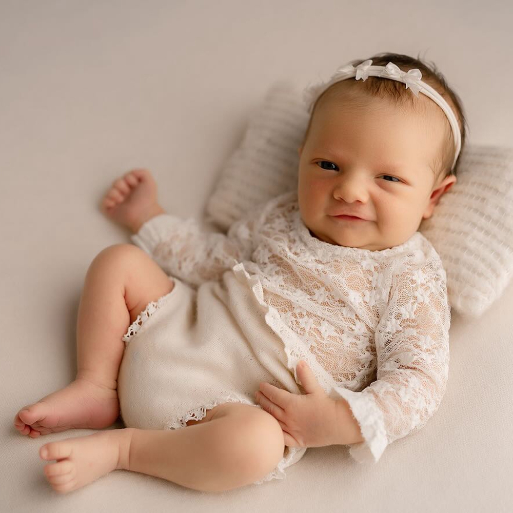 Newborn Photo Props White Lace - đánh giá và giá Photography Vintage Style