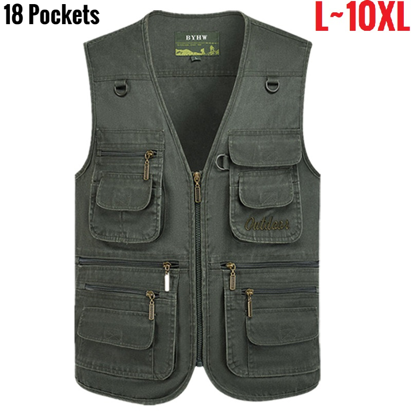 Multi Pocket Men's Vest Zipper - đánh giá và giá Photography Vest