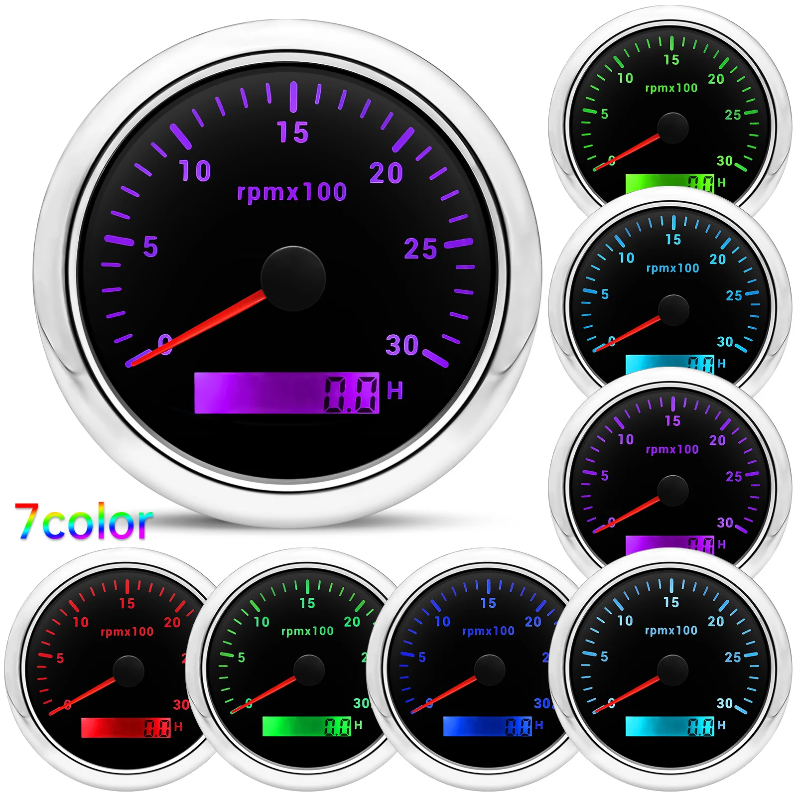 85MM Tachometer with LCD Hour  - đánh giá và giá Light Meter Incident
