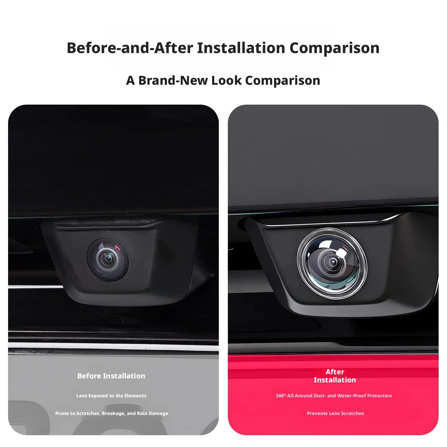 Car Front and Rear Camera Prot - đánh giá và giá Camera Rain Cover