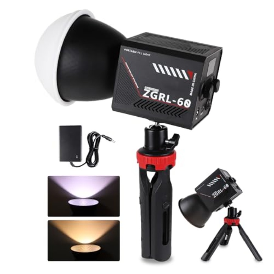 60W COB LED Video Light Handhe - đánh giá và giá Photography Videos Free