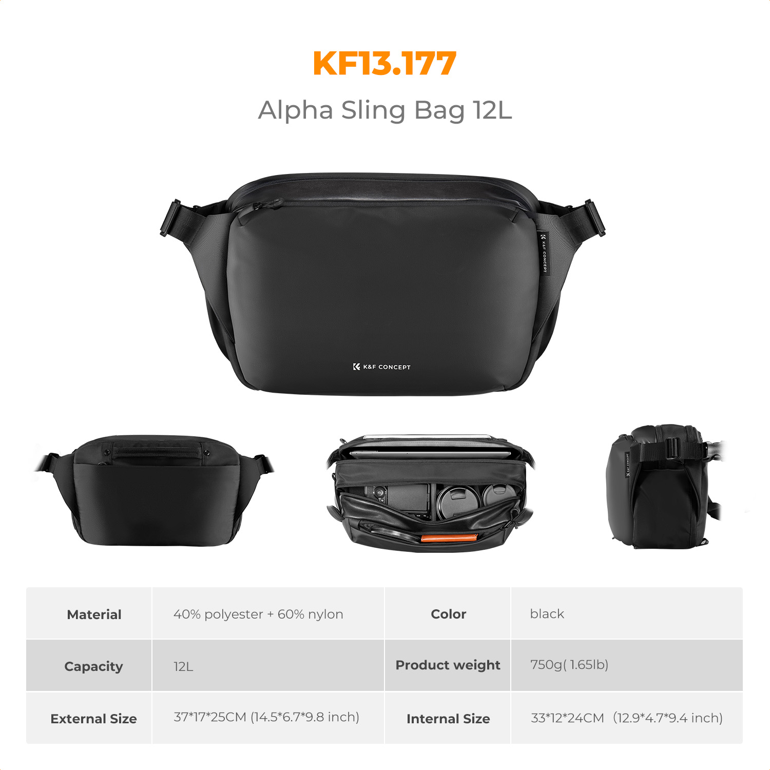 K&F CONCEPT 12L/10L Camera Sli - đánh giá và giá Camera Rain Cover