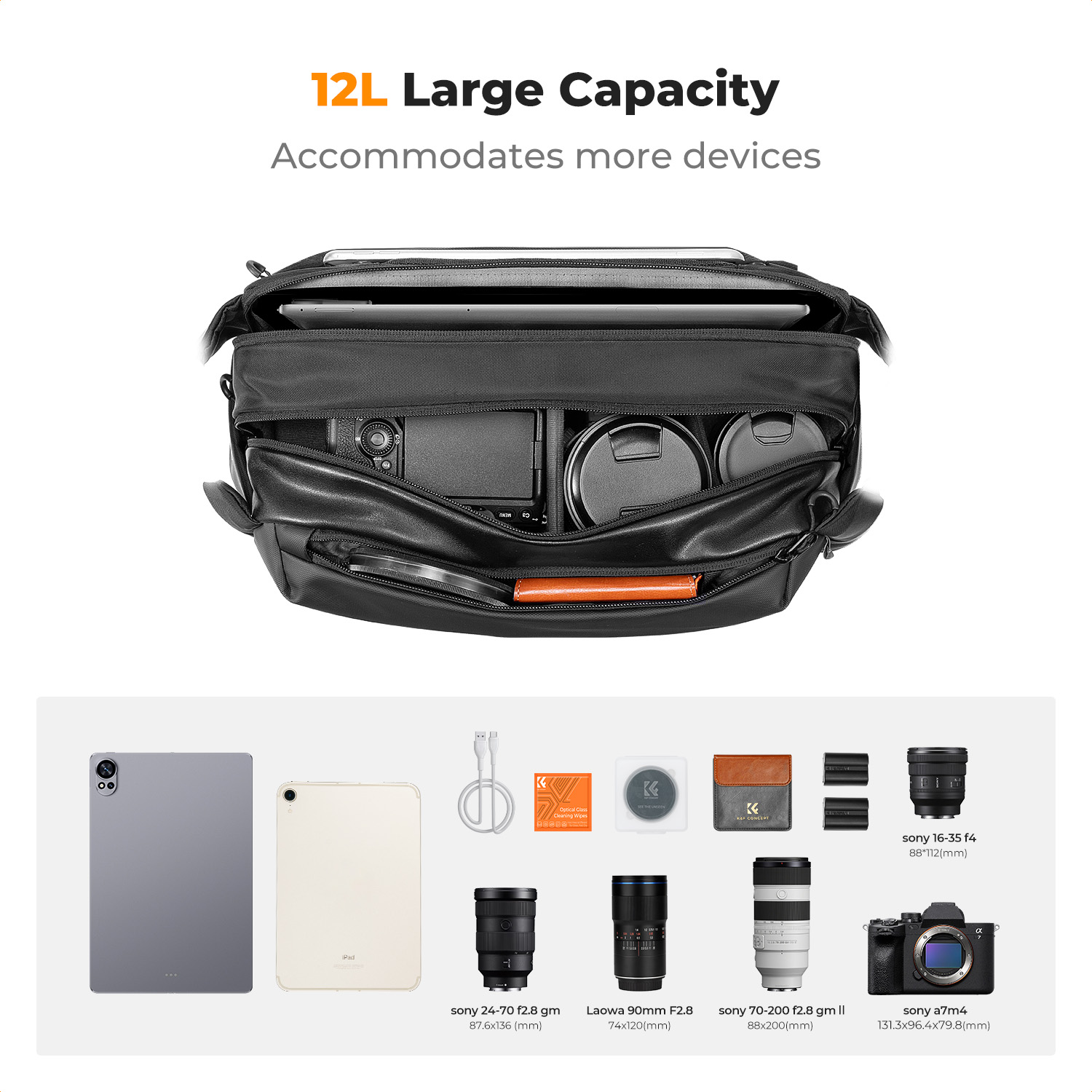 K&F CONCEPT 12L/10L Camera Sli - đánh giá và giá Camera Rain Cover