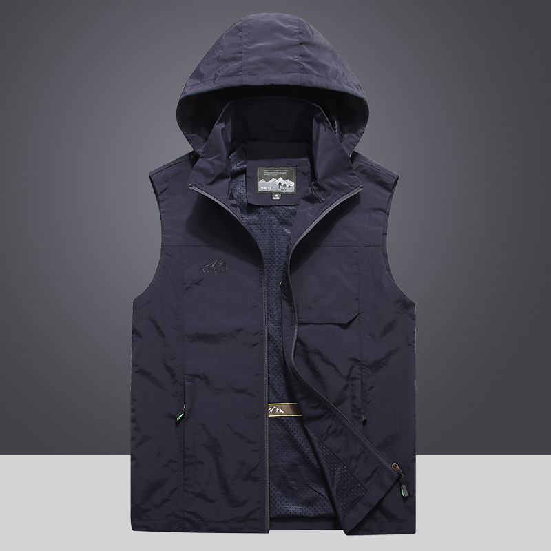 Men Outdoor Hooded Detachable  - đánh giá và giá Photography Vest