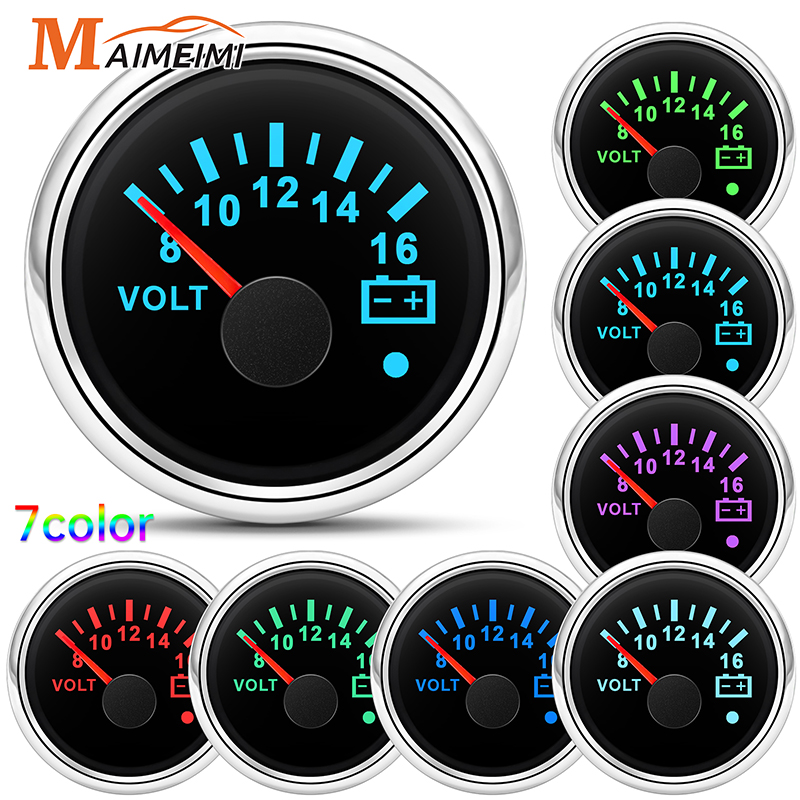 52mm Voltmeter 7 Colors Backli - đánh giá và giá Light Meter Incident