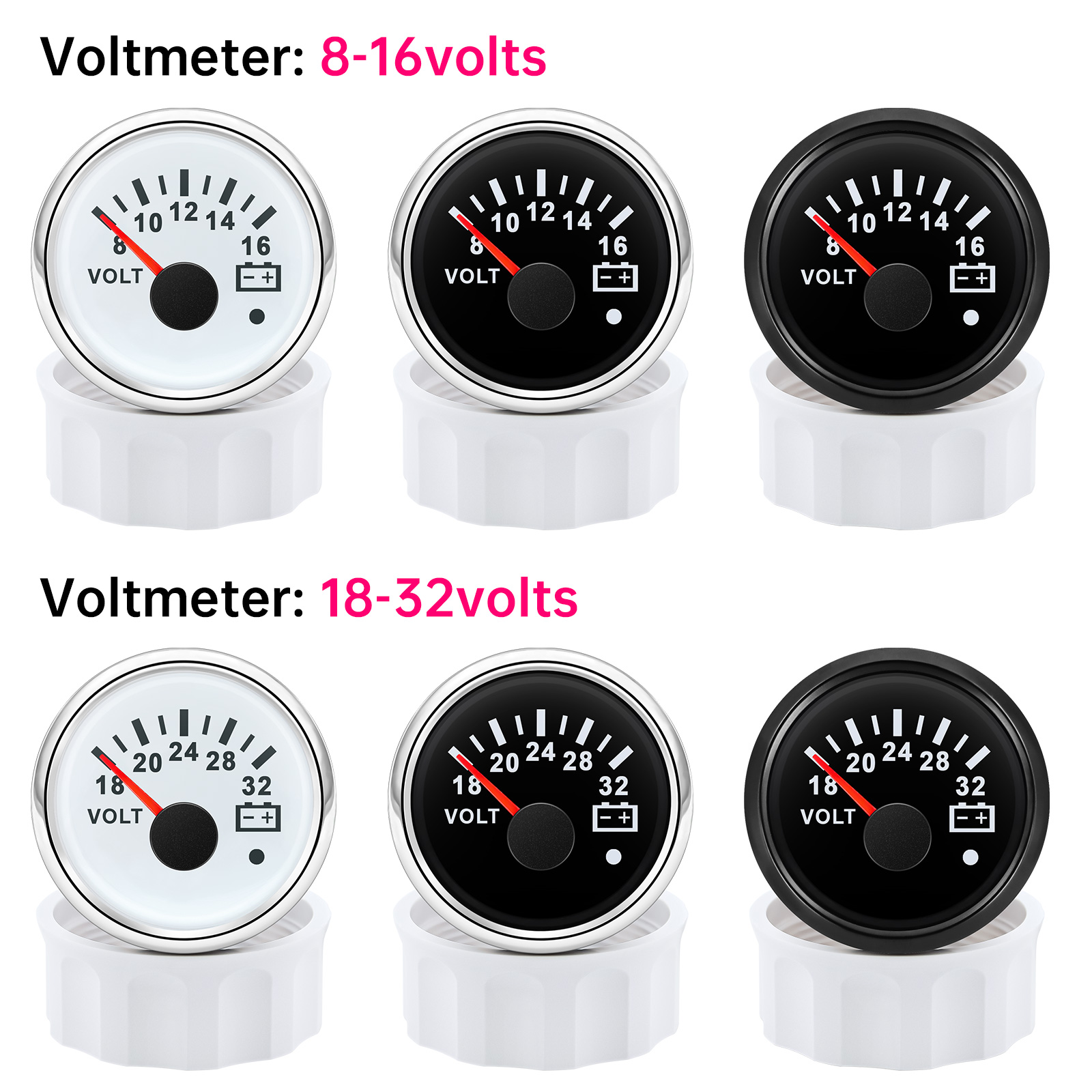 52mm Voltmeter 7 Colors Backli - đánh giá và giá Light Meter Incident