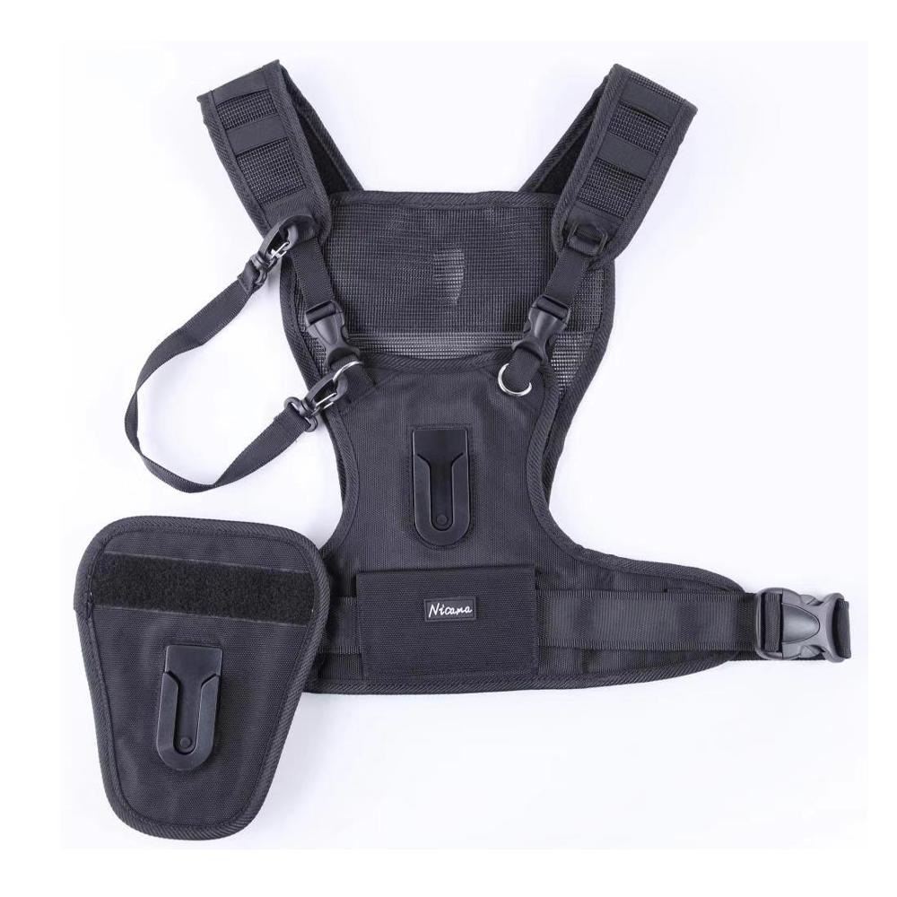 Mang 2 Máy Ảnh DSLR Đôi Dây Đe - đánh giá và giá Photography Vest