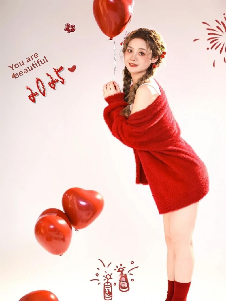 New Autumn Winter Red Sweater  - đánh giá và giá Photography Year