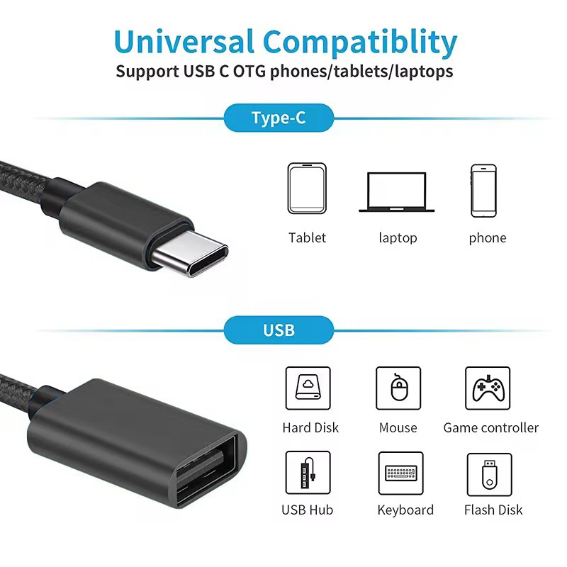 USB C to USB OTG Data Cable Ad - đánh giá và giá Photography Kit Xiaomi